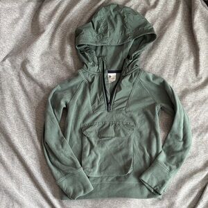 All in Motion Green Hooded Quarter-Zip Pullover Jacket - S 6/7